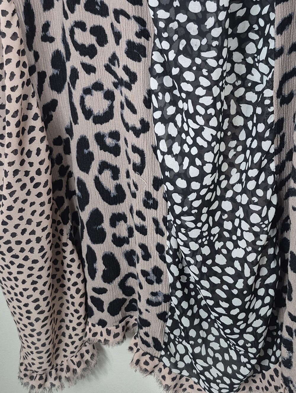 Umgee Patchwork Animal Print Button-Up Tunic / Dress Size 2XL - Picture 4 of 8